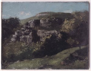 Rocks at Ornans by Gustave Courbet