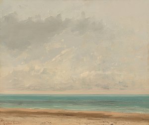 Calm Sea. 1866 by Gustave Courbet