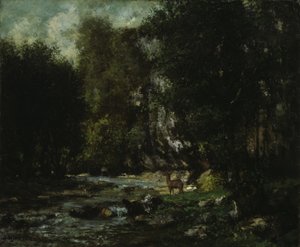 The Brook of Les Puits-Noir, c.1855 by Gustave Courbet