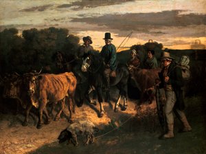The Farmers of Flagey, 1855 by Gustave Courbet