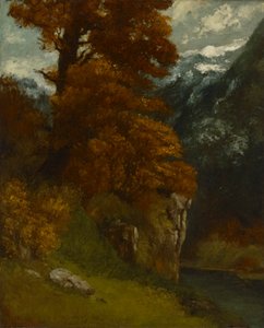 The Glen at Ornans (Bords du Doubs; Effect of) by Gustave Courbet