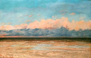 The Sea at Palavas by Gustave Courbet