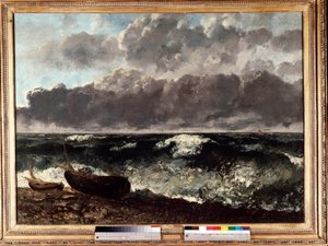 The Stormy Sea by Gustave Courbet