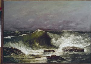 The wave by Gustave Courbet