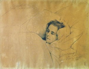 The Death of Maria Konstantinovna Bashkirtseva by Gustave Courtois