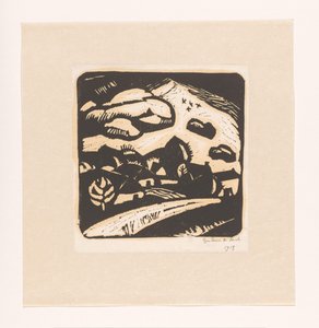 Landscape with Houses, Road, and Mountain by Gustave De Smet (signed by artist)