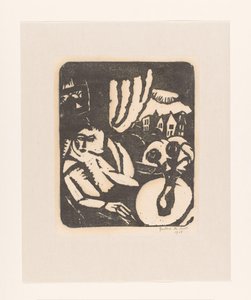 Woman Sitting by a Window by Gustave De Smet (signed by artist)