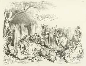 A Pastoral under Louis XV by Gustave Dore