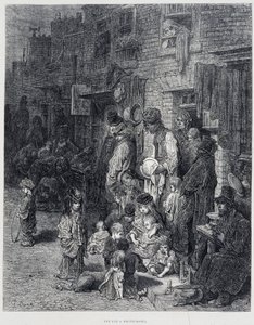 A Street in Whitechapel - in 