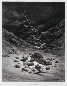 Achan Is Stoned to Death (Josh. 7:1,10-26) (Illustration from the Dore Bible)