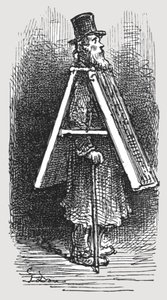 Advertising Board - Man by Gustave Dore