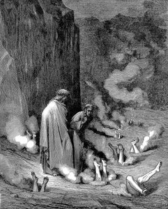 Dante and Virgil in the Inferno by Gustave Dore