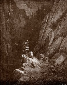 Don Quixote and Sancho Panza in the Heart of the Sierra Morena (engraving) by Gustave Dore