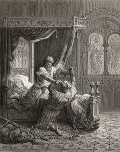 Edward I of England Kills His Would-Be Assassin, Illustration from 