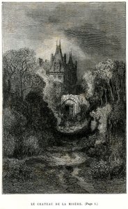 Engraving by Gustave Dore in Frontispiece of the Novel by Theophile Gautier 