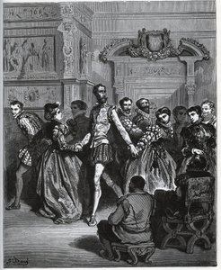 Evening Organized After Don Antonio. Don Quixote Discovers Without Appreciating the Pleasures of Dance - from "Don Quixote de la Mancha" by Miguel Cervantes by Gustave Dore