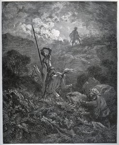 First Apparition of the Deguenille-de-la-Malaise-Mine by Gustave Dore