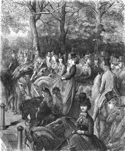 Hyde Park Corner-The Row by Gustave Dore