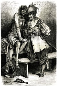 Illustration for the Captain Fracasse by Gustave Dore