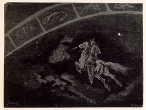 Illustration of the star sign Scorpio (from La legende de Croque-Mitaine) by Gustave Dore