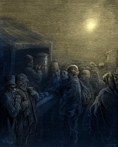 Inside the Docks by Gustave Dore