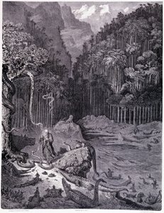I saw in America... plank XI - Illustration by Gustave Doré (1832-1883), for The Legend of the Wandering Jew by Pierre Dupont, edition Librairie du magasin picturesque, Paris 1862 by Gustave Dore