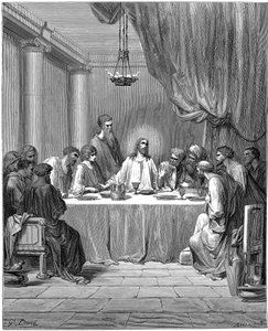 Jesus and His Disciples at the Last Supper