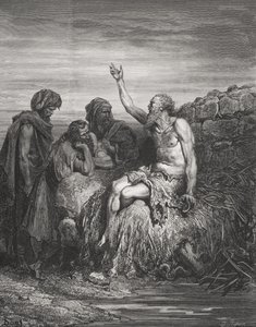 Job and his Friends, Job 6:1-4, illustration from Dore