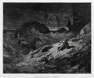 Jonah Ejected onto Dry Land by the Whale (Illustration from the Dore Bible)
