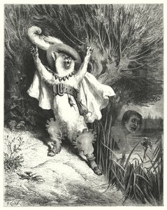 Puss In Boots (engraving) by Gustave Dore