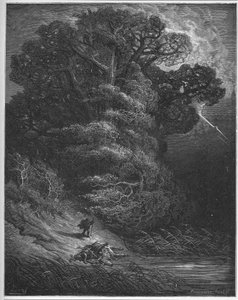 The Oak and the Reed - from "Fables" by Jean de La Fontaine by Gustave Dore