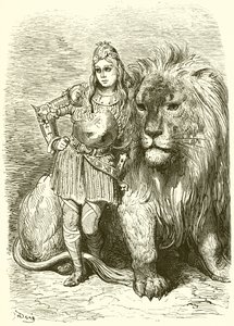 Mitaine and Oghris by Gustave Dore