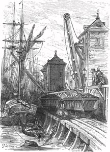 Poplar Dock by Gustave Dore