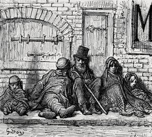 Roofless!, 1872 by Gustave Dore