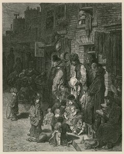 Slums In London (engraving)