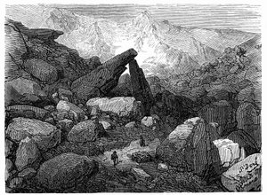 The Chaos Trail, Leading to the Cirque de Gavarnie: Engraving by Gustave Dore Illustrating the Book 