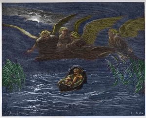 The Child Moses on the Nile surrounded by the Guardian Angels
