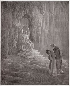 The Divine Comedy, Purgatorio, Canto 9: Dante and Virgil at the portals of Purgatory - by Dante Alighieri - Illustration by Gustave Dore by Gustave Dore
