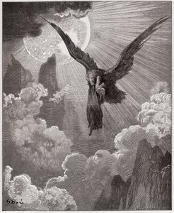 The Divine Comedy, Purgatorio, Canto 9: Dante, in a dream, is carried off by an eagle - by Dante Alighieri (1265-1321) - Illustration by Gustave Dore (1832-1883)