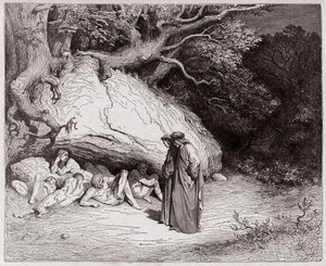 The Divine Comedy, Inferno, Canto 4: The Innocent Souls in Limbo - by Dante Alighieri (1265-1321) - Illustration by Gustave Dore (1832-1883)