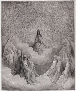 The Divine Comedy, Paradiso, Canto 31: The queen of heaven - by Dante Alighieri (1265-1321) - Illustration by Gustave Dore (1832-1883) by Gustave Dore