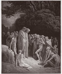 The Divine Comedy, Purgatorio, Canto 23: The souls of the gluttonous - Illustration by Gustave Dore by Gustave Dore