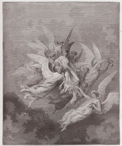 The Divine Comedy, Purgatorio, Canto 30: Beatrice among the angels - by Dante Alighieri - Illustration by Gustave Doré by Gustave Dore
