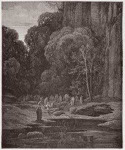 The Divine Comedy, Purgatorio, Canto 5: The late repenters singing the Miserere - by Dante Alighieri - Illustration by Gustave Doré