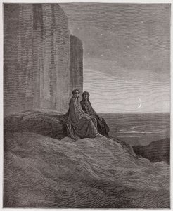 The Divine Comedy, Purgatorio, Canto 9: Twilight - by Dante Alighieri - Illustration by Gustave Dore