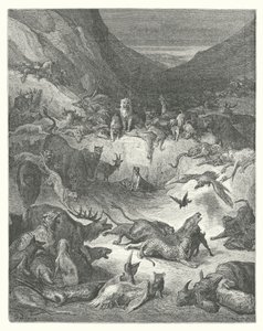 The Fables of La Fontaine: The Animals Sick of the Plague by Gustave Dore