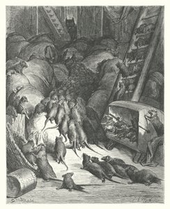 The Fables of La Fontaine: The League of the Rats by Gustave Dore