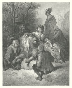 The Fables of La Fontaine: The Lion in Love by Gustave Dore