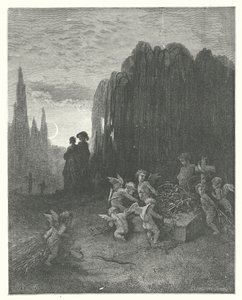 The Fables of La Fontaine: The Young Widow by Gustave Dore