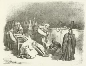 The Inquisition - Torture by Water (engraving) by Gustave Dore